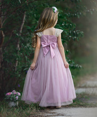 Georgia Belle Flower Girl Dress - Dusty Rose