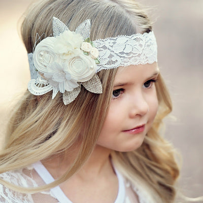 Avery Couture Flower Lace Headband