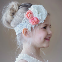 Desiree Flower Lace Headband
