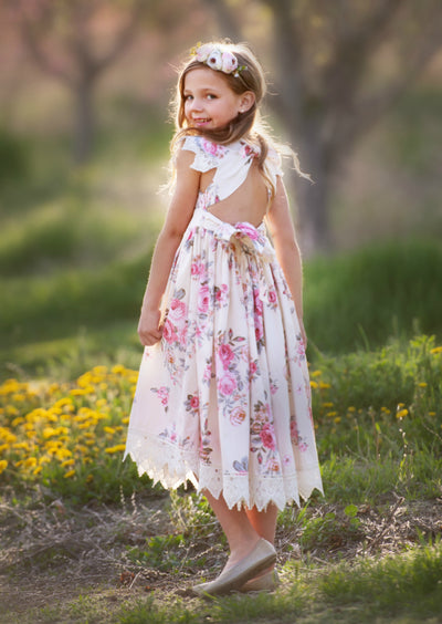 Alessia  Yellow Floral Dress