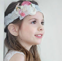 Eleanor Couture Flower Lace Headband