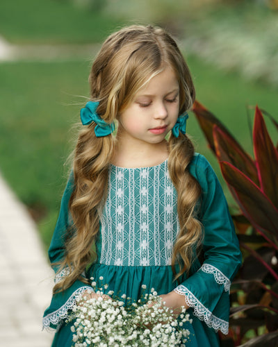 Leilani Dress Long Sleeve - Emerald