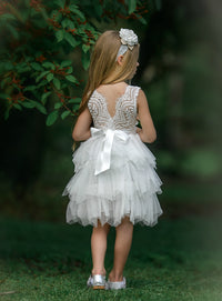 Claire Flower Girl Dress Off White