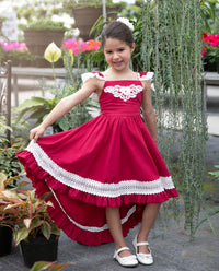 Matilda High Low  Dress  Raspberry